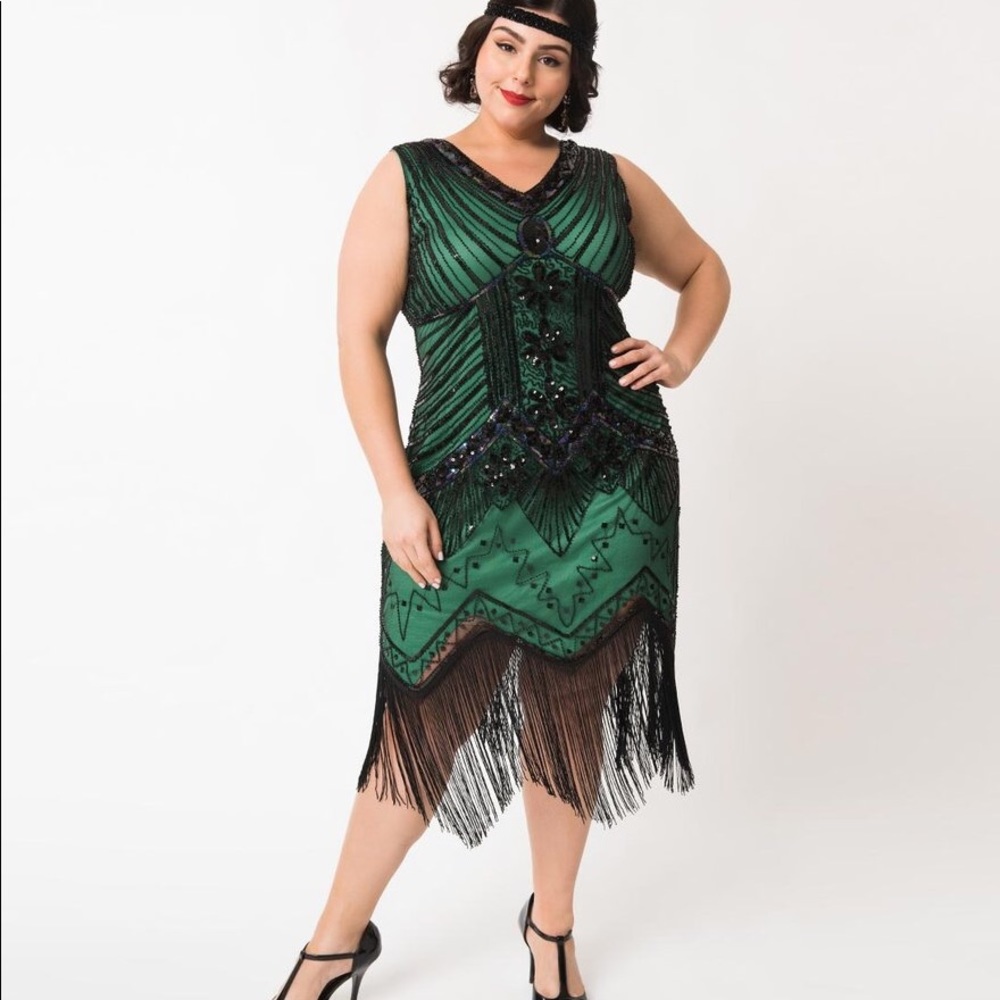 Unique vintage flapper dress